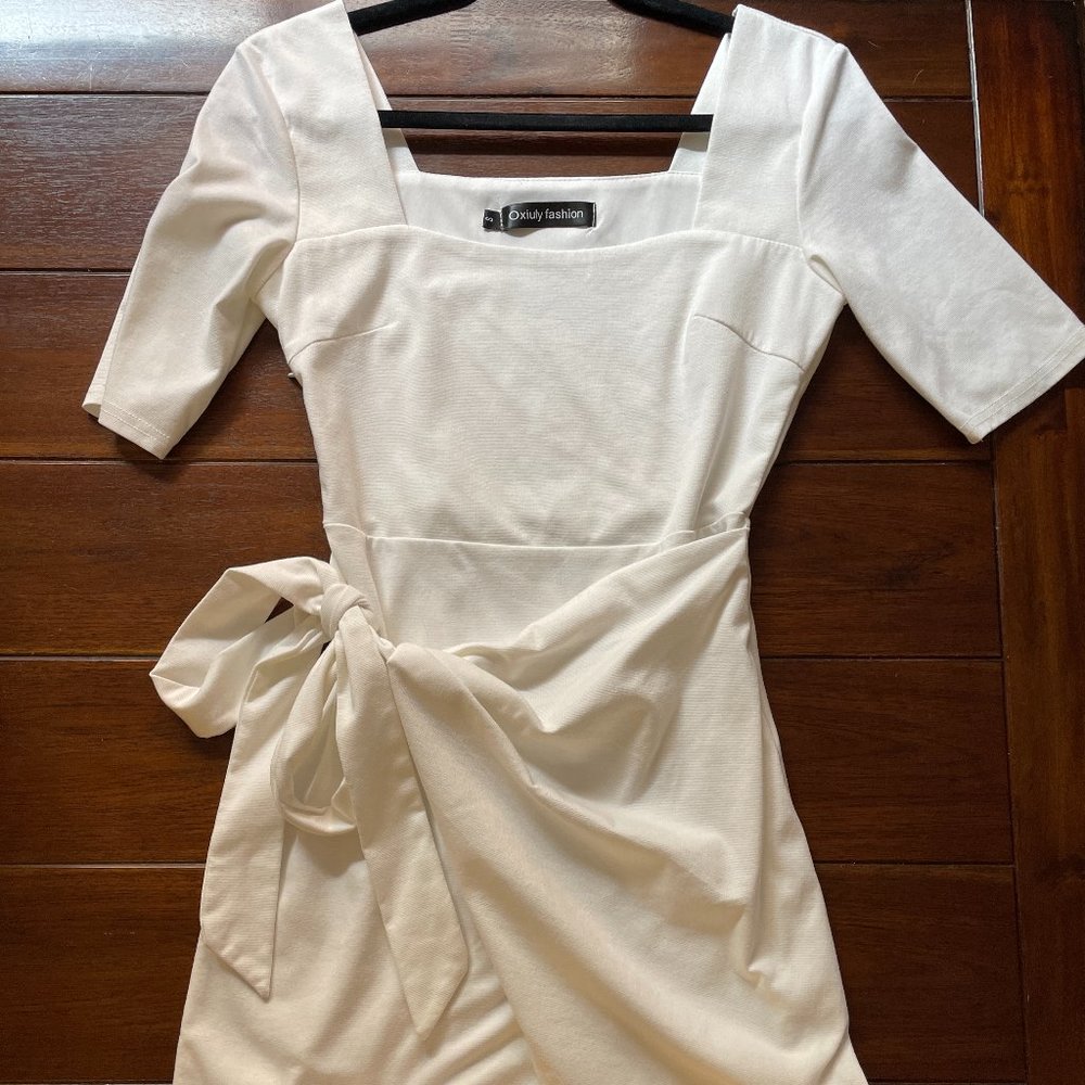 White Wrap Dress